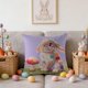 thumbnail image 1 of CaiYueKe Easter Rabbit Floral Pillow Cover - Sofa Cushion Case Home Decor Throw Pillow for Living Room Couch Bedroom Outdoor Indoor Decorative Accent Spring Holiday Farmhouse Decor, 1 of 8