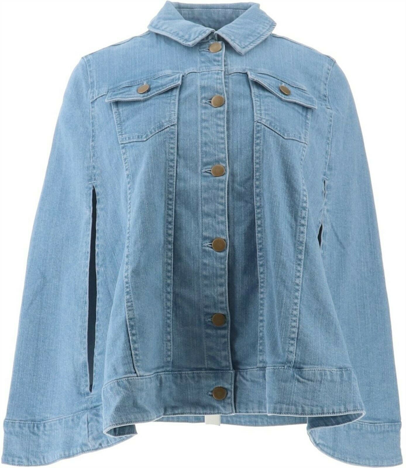 denim cape jacket