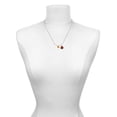 thumbnail image 3 of Delight Jewelry Acrylic 5/16" Goldtone Heart Red Lucky Ladybug Necklace and Dangle Earrings Set, 3 of 6