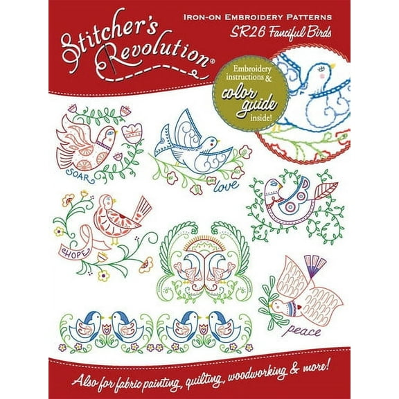 Aunt Martha's SR26 Stitcher's Revolution Fanciful Birds