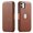 Dark Brown, variant on Casus Slim Flip Cover Wallet Logo View Card Holder Case for iPhone 11 Pro - Black