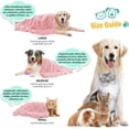 thumbnail image 2 of Dwelke Fluffy Dog Blankets for Dogs, Cats and Small Pets,Soft Plush Faux Fur Puppy Snuggle Blanket，40"x60",Pink, 2 of 6