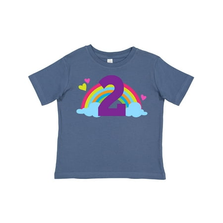 

Inktastic 2nd Birthday Rainbow Cute Girls Gift Toddler Toddler Girl T-Shirt