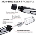 thumbnail image 4 of Ear and Nose Hair Trimmer Clipper - Professional Painless Eyebrow & Facial Hair Trimmer for Men Women, Battery-Operated Trimmer with IPX7 Waterproof, Dual Edge Blades for Easy Cleansing Black, 4 of 6
