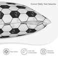 thumbnail image 5 of Bingfone Soccer Linen Throw Pillow Covers Cushion Case Pocket Button Vintage Farmhouse Pillowcase-16"x16", 5 of 9