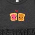 thumbnail image 4 of Inktastic Peanut Butter and Jelly Girls Baby Dress, 4 of 5