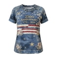 thumbnail image 3 of MAIHAN 250th Anniversary Usa Patriotic Shirt 4th Of July Tee Tops Plus Size American Flag Shirts Short Sleeve Spring Summer Tops Funny Tshirts Shirts for Women, 3 of 3
