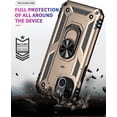 thumbnail image 5 of Phone Case for iPhone 14 Case, [ Military Grade ] Shock-Absorption Bumper Cover iPhone 14 Anti-Scratch Case with Ring Car Mount Kickstand for iPhone 14 6.1" - Gold, 5 of 11