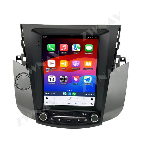 ZWNAV 10.4 inch Tesla Style car radio for Toyota RAV4 2008-2012 Android 13 CarPlay GPS Navigation Multimedia Player Head Unit
