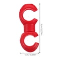 thumbnail image 2 of LOLIPPYY 10pcs Bike Brake Shift Cable Base Buckle Clip Accessory Red Plastic for Brake Lines, 2 of 6