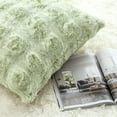 thumbnail image 3 of Sanmadrola Pillow Covers 18x18 Fluffy Faux Rabbit Fur Decorative Throw Pillows Case, Shaggy Decorative Cushion Covers for Sofa, Bedroom, Living Room, Cozy Home Décor, Set of 2, 3 of 7
