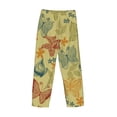 thumbnail image 4 of Kdxio Floral with Butterflies Print Men's Sleep Pajama Pant Lounge Pants with Pockets, 4 of 8