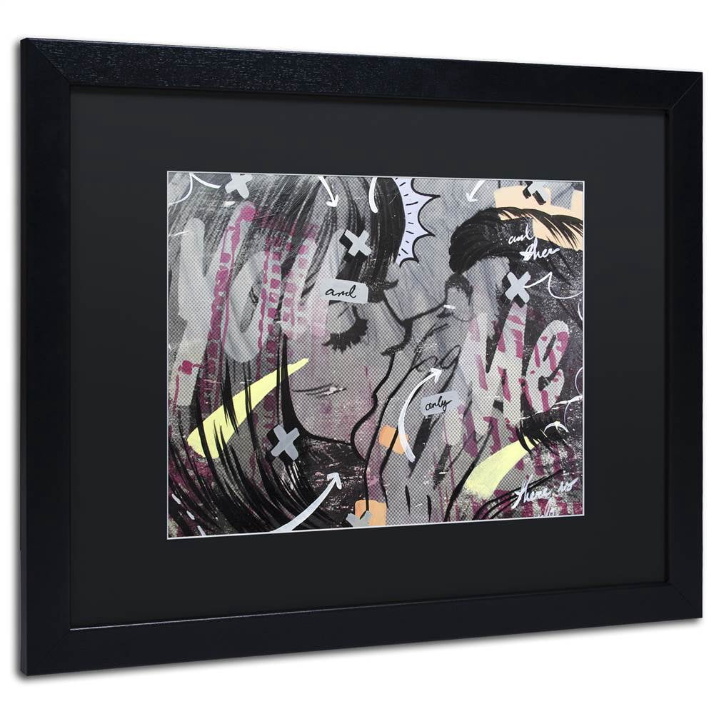 Dan Monteavaro 'And Only' Black Matted Framed Art