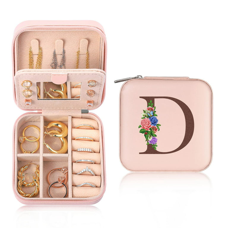 Tingn Travel Jewelry Case Jewelry Organizer Jewelry Box for Girls Teen Girls Gifts for Teenage Girls Birthday Gifts for Daughter Granddaughter, Girl's