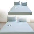 thumbnail image 1 of SIfdSeng Get it Fast Piece Thickened Solid Color Bed Cover Class A Full Solid Color Washed Baby and Grade Bedspread Cover Imitation Pure Bed Sheet Cover for Summer, 1 of 5