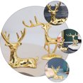 thumbnail image 3 of 2pcs Exquisite Elk Desktop Adornment Tabletop Deer Ornament Delicate Elk Decors, 3 of 8