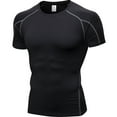 thumbnail image 6 of Handshe Men's Fitness Sports Stretch Quick - Dry Short - Sleeved Tight T - Shirt for Training & Daily Wear, 6 of 9