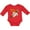 Red, variant on Inktastic My Nana Loves Me Boys or Girls Long Sleeve Baby Bodysuit