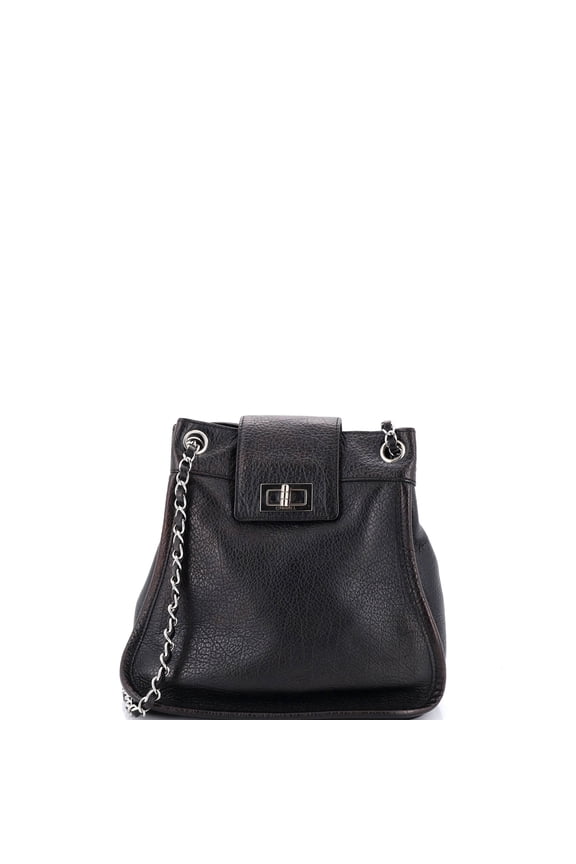 Pre-Owned Mademoiselle Lock Accordion Shoulder Bag Leather Small By Rebag