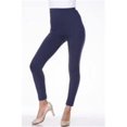 thumbnail image 1 of White Mark Cotton Solid Leggings, 201-Navy - Small, 1 of 1