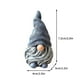 thumbnail image 3 of Adorno de gnomo de resina | Decoración de enanos para jardín y hogar | Figura de pie para estantería, mesa o alféizar | Decoración y regalo para todo el año, 3 of 3