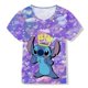 thumbnail image 1 of Camiseta de punto para niñas, camiseta de manga corta con estampado de dibujos animados para bebés y niños pequeños, camiseta de Disney informal para niños 130 zhangmengya CONDUJO, 1 of 2