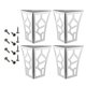 thumbnail image 1 of 4 patas de metal con diseño hueco para muebles, elevadores y soportes para gabinetes. Plata, 1 of 8