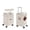 Brown, variant on TBAU Ride-On Suitcase for Kids with Foldable Seat,20" Luggage with TSA Lock for Travel,Beige