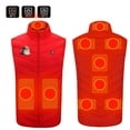 thumbnail image 2 of YABCSAZ Heated Vest for Men and Women 9 Heating Zones 3 Modes Heated Jacket Lightweight Water&Wind Resistant Heated Vest Electric Outdoors Coats (Battery Pack Not Included) Halloween Christmas Gift, 2 of 5