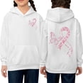 thumbnail image 2 of LIIPEE Fashion Butterfly Graphic Hoodie For Girls Long Sleeve Hooded Sweatshirt With Pockets Kids Cute Casual Pullover,5-6 Years, 2 of 5