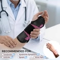 thumbnail image 2 of INDEEMAX Copper Carpal Tunnel Wrist Brace,Breathable Wrist Support for Women and Men,Adjustable Wrist Support Splint for Tendonitis,Sprain,Arthritis,Pain Relief (Rose Pink/Black,S/M), 2 of 7