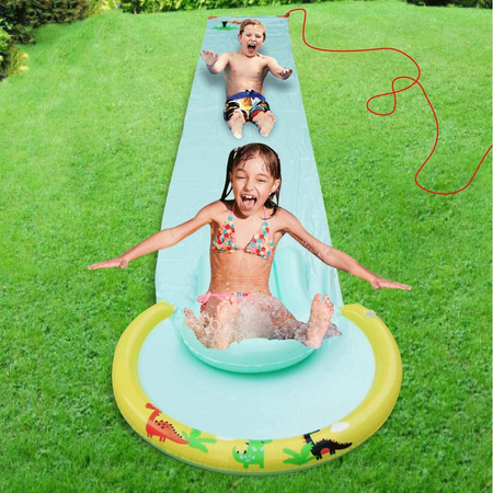 Hoovy Giant 16 Foot Kids Backyard Water Splash Slip and Slide Toy with Bodyboard | Walmart Canada