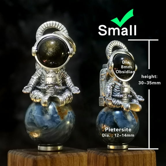 925 Sterling Silver Patron saint of the Earth Astronaut Pendant Biker Punk Jewelry TA353B Small Size Pendant Only