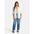 thumbnail image 4 of Time and Tru Women's and Women's Plus Open Front Cardigan Sweater, Sizes XS-4X, 4 of 5