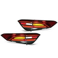 thumbnail image 4 of Car LED  Light, Clear Visibility Shock Proof 1 Pair Waterproof Facelift Style LED Tail Light Assembly Red Housing  For Vehicle, 4 of 8