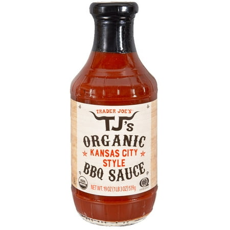 Tjs Organic Kansas City Style BBQ Sauce 19 Oz Packaging May Vary