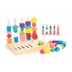 thumbnail image 5 of Juego de juguetes de secuenciación de cuentas de madera Montessori, juguetes de aprendizaje preescolar con , cuentas de cordones y bloques, 5 of 9
