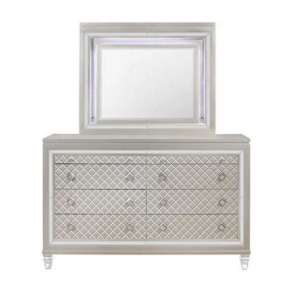 Global Furniture USA Traditional Glam Paris Champagne Dresser, Champagne