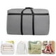 thumbnail image 5 of Bolsa de Tela Reforzada Grande para Mudanzas de Ropa | Bolsa de Almacenamiento Impermeable y Fácil de Limpiar | Cremallera Resistente | Ventana Transparente | Asas | Negro o Gris | 80x45x25 cm, 5 of 9