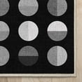 thumbnail image 4 of Well Woven Apollo Split Dot Mid-Century Modern Black Flat Pile Easy to Clean 7'10" x 9'10" Area Rug for Living Room Dining Room Bedroom and Kitchen, 4 of 6