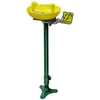 Speakman SE-583 Traditional Series Pedestal-Mounted Emergency Eyewash for Dangerous Worksites, Yellow