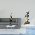 thumbnail image 2 of Estatua Abstracta De La Dama De Fuego, Adorno De Resina, Escultura De Arte Moderno, Figura Coleccionable Hecha A Mano Para Decoración De Sala De Estar, Estudio O Mueble., 2 of 8