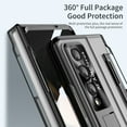 thumbnail image 4 of for Samsung Galaxy Z Fold 5 2023 Case, Luxury Plating Shockproof Drop Protection Phone Case for Samsung Galaxy Z Fold 5 5G 7.6 inch, Black, 4 of 7