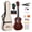 Red, variant on ADM Concert Ukulele 23'' Mahogany Hawaiian Ukulele Kit for Beginner Kid Adult with Free Lessons, Green