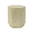 thumbnail image 2 of Antique Brown Hexagonal MGO Outdoor Side Table, 2 of 7