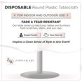 thumbnail image 2 of HAHDAXIA White 84" Round 12 Pack Standard Disposable Plastic Party Tablecloth 84 Inch Round Table Cover, 2 of 7