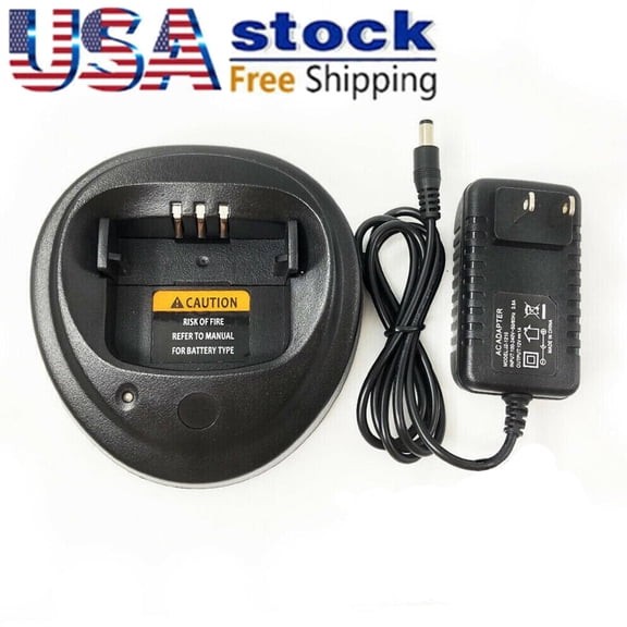 Battery Charger compatible with  PR400 CP200 CP200D CP200XLS EP450 DP1400 Radio