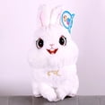 thumbnail image 2 of PELUCHERIA - Conejo de Peluche Blanco con Ojos Grandes, 20 cm, Juguete Suave, 2 of 5