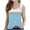 CB-Light Blue, variant on lcziwo Going Out Tops for Girls 2025 Summer Sleeveless Tees Shirt Casual O Ring Shoulder Kids Stripe Tanks Beige Ofertas Del Dia de Hoy Relampago