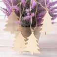 thumbnail image 2 of EeaseMX 10 piezas de placa colgante de madera navideña para árbol de Navidad, decoración colgante, 2 of 7